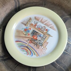 Homer Laughlin Eggshell Plate with Green Markings Unique Home Design